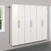 Prepac HangUps 24" Large Garage Cabinet, Bathroom Cabinet Wall Mount, Ideal for Garage, Kitchen and Laundry Organization 24" W x 72" H x 12" D, White view 2