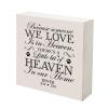 LifeSong Milestones Personalized Shadow Box 6x6 Wooden Pet Remembrance Gift Because Someone We Love Loss of Dogs or Cats Pet Memorial Gifts view 1