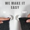 Hometastic Set of 4 Premium Towel Holders for Bathroom, Kitchen and Household - Stainless Steel Tea Towel Holder - Towel Hook Round - Self-Adhesive - No Drilling (White) view 2