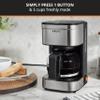 KRUPS Simply Brew Compact 5 Cup Coffee Maker: Stainless Steel Design, Pause & Brew, Keep Warm, Reusable Filter, Drip-Free Carafe view 2