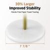 KES Marble Paper Towel Holder Gold Countertop, Kitchen Standing Paper Towel Holders Marble Base Standard or Jumbo-Sized Rolls Brushed Gold, KPH100-BZ view 3