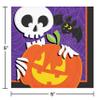 Creative Converting Halloween Skeleton Beverage Napkins, 5", Multi-color view 2