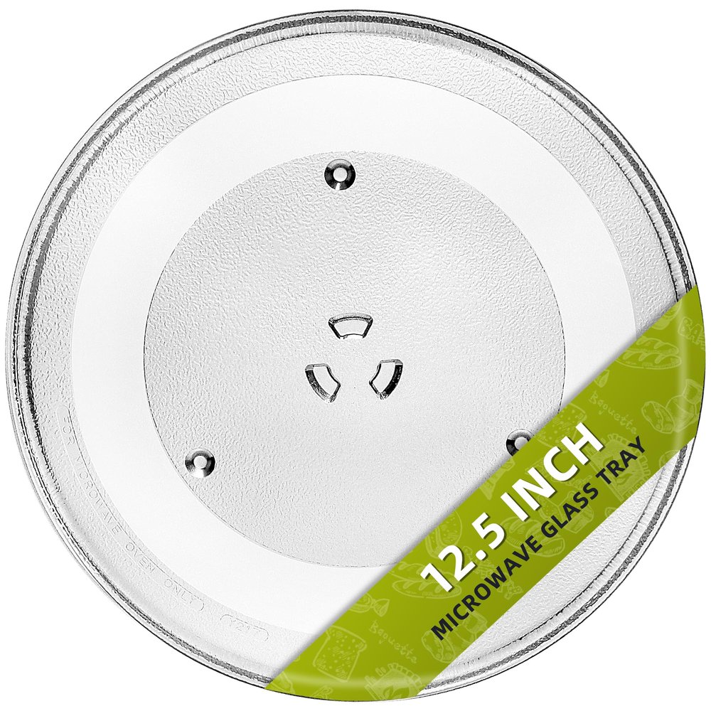 12.5" Microwave Glass Turntable Plate Fit for GE Microwave Glass Plate - Replace Microwave Glass Tray # WB39X10003 WB39X10002 W11367904 W10337247 AP6892124 - BY AMI PARTS