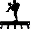 The Metal Peddler Baseball Pitcher Sport Wall Key Holder - Small 6 Inch view 1