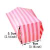 Clear Plastic Cellophane Treat Bags - Pink Stripes Party Favors Cello Bags Wedding Baby Shower Girls Birthday Carnival Party Cookie Candy Treat Favors Bags, 100pc view 2