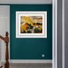 INVIN ART Framed Canvas Art Giclee Print Valley with Ploughman Seen from Above by Vincent Van Gogh Wall Art Living Room Home Office Decorations(Modern Simple White Frame with Mat,20"x24") view 2