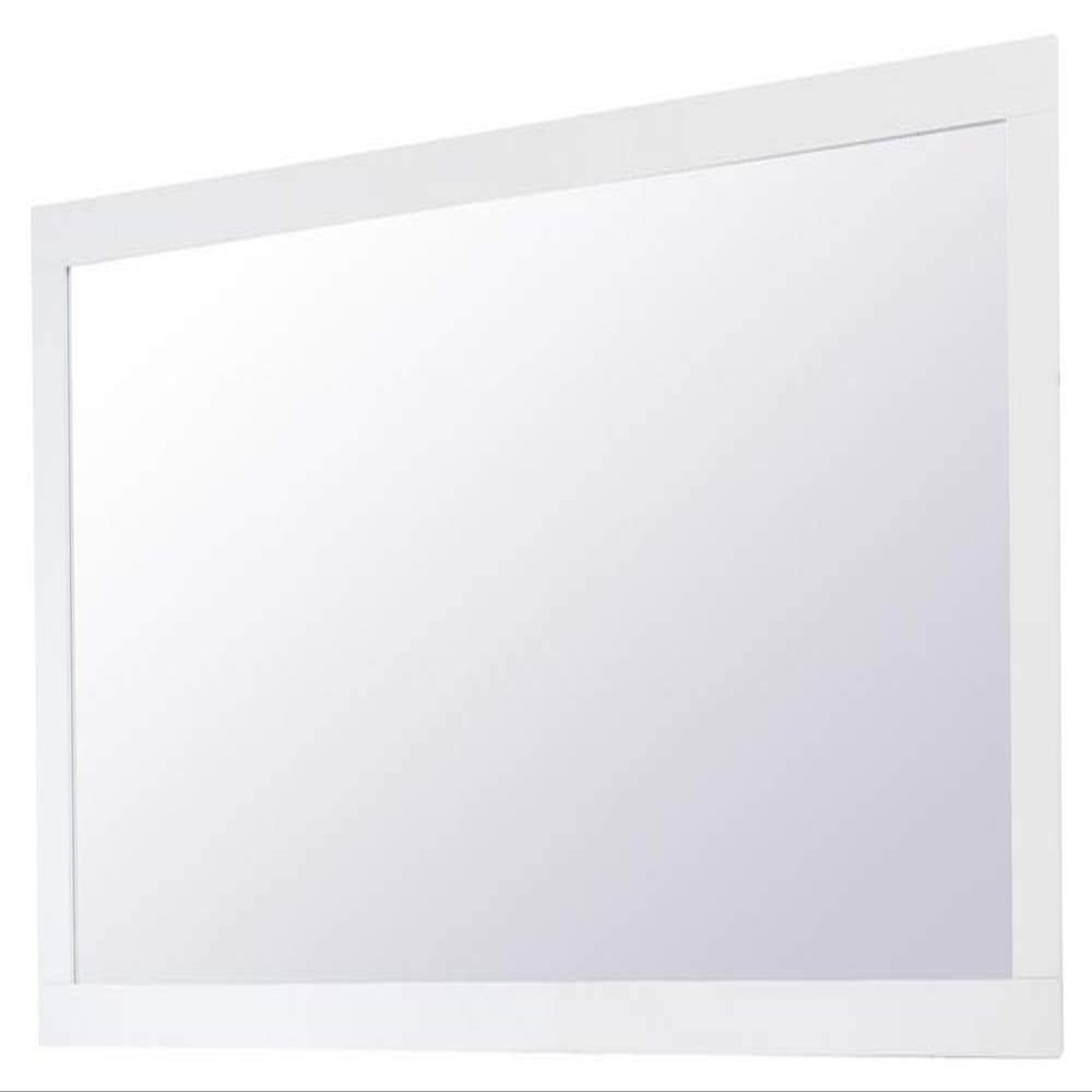 Elegant Decor Aqua Rectangle Vanity Mirror 72 inch in White