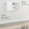 Prepac HangUps 30" Upper Garage Cabinet, Bathroom Cabinet Wall Mount, Ideal for Garage, Kitchen and Laundry Organization 30" W x 24" H x 16" D, White view 4