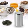Tea Tin, Stainless Steel Tea Tins Canister Home Kitchen Storage Canisters for Tea Coffee Sugar Food(S) view 4