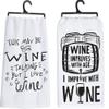 Wine Improves With Age And I Love Wine Kitchen Towels, Set of 2 view 1