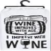 Wine Improves With Age And I Love Wine Kitchen Towels, Set of 2 view 3