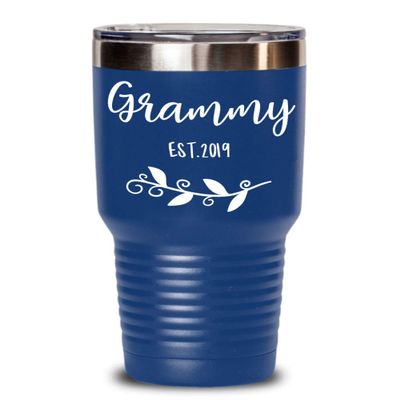 Grammy Est 2019 Pregnancy Announcement Funny Tumbler Mug Gifts For New Grandmother Future Grandma To Be Baby Reveal or Baby Shower Cute Gift Idea Coff