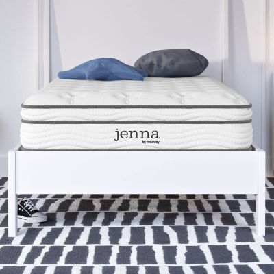 Modway Jenna 8 Innerspring and Memory Foam Narrow Twin Mattress With Individually Encased Coils White