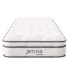 Modway Jenna 8 Innerspring and Memory Foam Narrow Twin Mattress With Individually Encased Coils White view 2
