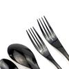 BRIIEC Luxury 20 Pieces Flatware Cutlery Set,18/10 Stainless Steel Heavy Duty Silverware Utensils Service for 4,Include Steak Knife Fork Teaspoon, Mirror Polished,Dishwasher Safe (Shiny Black) view 3