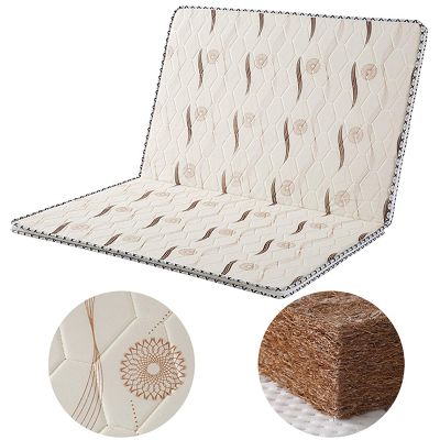 Coir Mattress, 3e Coconut Palm Hypoallergenic Orthopedic Mattress Pad 5cm Folding Sleeping Mat Firm Feel Quiet Tatami Guest Bed-e 100x200cm(39x79inch)