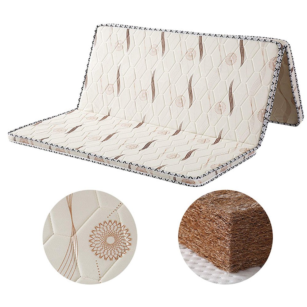 WJXBoos Coir Mattress, 3e Coconut Palm Hypoallergenic Orthopedic Mattress Pad 5cm Folding Sleeping Mat Firm Feel Quiet Tatami Guest Bed-f 120x200cm(47x79inch)