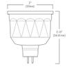 Brilliance LED MR16 Chameleon WiFi RGB 2700K-5700K 6 Watt LED - Color Changing Outdoor Replacement Bulb view 2