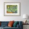 INVIN ART Framed Canvas Art Giclee Print Irises 1890 by Vincent Van Gogh Wall Art Living Room Home Office Decorations(Classic Silver Frame with Mat,20"x24") view 2