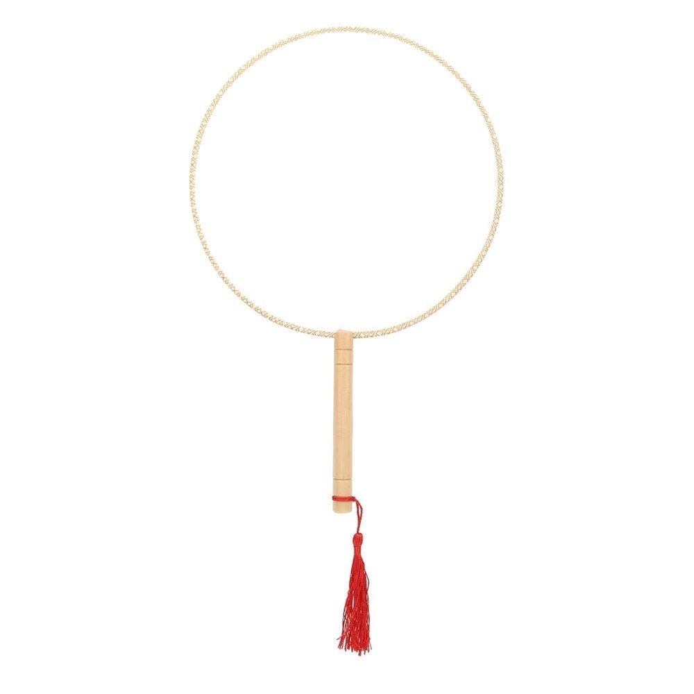 Furnoor Chinese Vintage Royal Court Round Hand Held Fan DIY Art Painting Gift White Royal Court Fan Gift