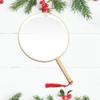 Furnoor Chinese Vintage Royal Court Round Hand Held Fan DIY Art Painting Gift White Royal Court Fan Gift view 2