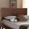 Baxton Studio Seren Mid-Century Wood Full Headboard in Walnut Brown view 2
