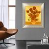 INVIN ART Framed Canvas Art Giclee Print Vase with Fifteen Sunflowers by Vincent Van Gogh Wall Art Living Room Home Office Decorations(European Style Silver Frame,20"x24") view 3