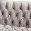 Baxton Studio Zanetta Gray Velvet 2-Piece Sofa and Lounge Chair Set view 3