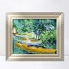 INVIN ART Framed Canvas Art Giclee Print Rowing Boats on The Banks of The Oise, 1890 by Vincent Van Gogh Wall Art Living Room Home Office Decorations(European Style Silver Frame,20"x24") view 1