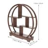 SUPVOX Chinese Wooden Display Stand Solid Wood Assemble Display Rack Rosewood Storage Shelf Crafts for Home Office Organizer (Without Ornaments) view 3