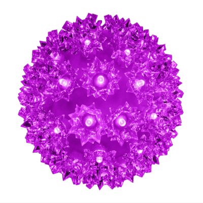 Queens of Christmas 150L LED 50 Strobes Light Sphere, 10", Purple