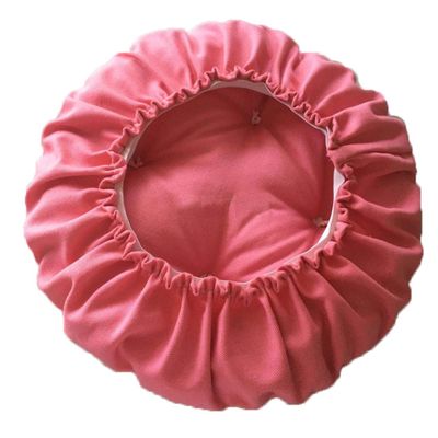 TFlower Bar Stool Cushion Round Memory Foam Bar Stool Covers Round Cushion with Non-Slip Backing and Elastic Band 12 inches Red