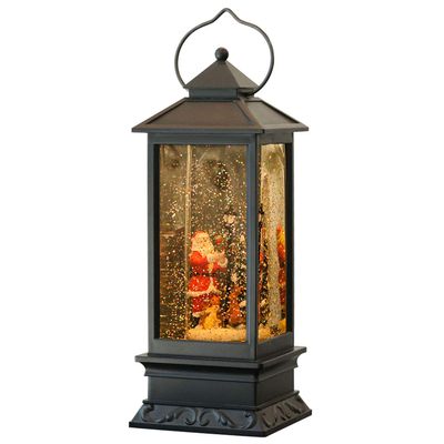 Wondise Christmas Lighted Musical Snow Globe Decorations with Timer