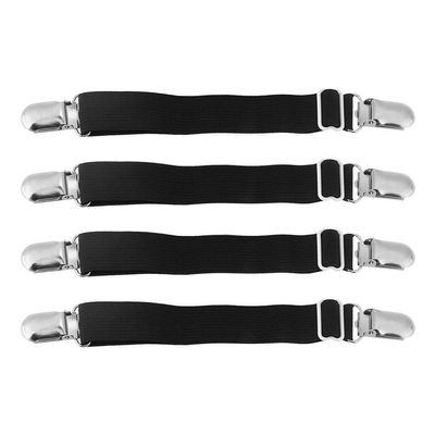JADPES Bed Sheet Clip, 4Pcs/lot Adjustable Bed Sheet Clip Fasteners Straps Elastic Holder Fixing Clamp for Bed Sheets, Mattress Covers, Sofa Cushion
