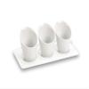 IMPULSE! Porcelain Moon Snack Bowl | Servingware Bowl for Snacks (e.g Bowl for Pistachios, Vegetables, Salads, Peanuts, Chips, Candy Fruit, Guac, Dip) | Set of 3 view 1