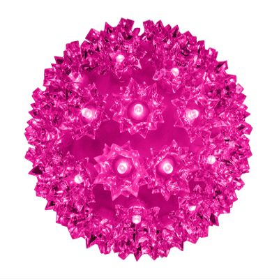 Queens of Christmas 150L LED 50 Strobes Light Sphere, 10", Pink