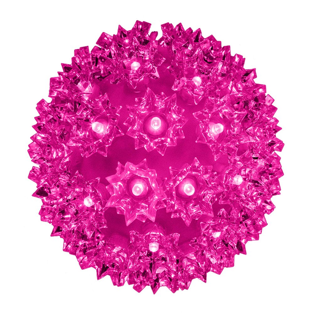 Queens of Christmas 150L LED 50 Strobes Light Sphere, 10", Pink