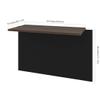 Bestar Connexion 40W Desk Bridge in Antigua & Black view 2