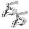 Bekith 2 Pack Beverage Dispenser Replacement Spigot, Stainless Steel Polished Finished Water Drink Dispenser Replacement Faucet view 1