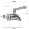 Bekith 2 Pack Beverage Dispenser Replacement Spigot, Stainless Steel Polished Finished Water Drink Dispenser Replacement Faucet view 2