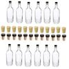 Nakpunar 12 pcs, 12 oz Heavy Base Glass Liquor Bottle with T-Top Synthetic Cork and Regular Bottle Cork - Made in the USA (12, 12 oz (375 ml)) view 1