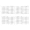 Almencla 400 Clear Self- 1 Inch Earring Card Adapters Hanging Tab view 1