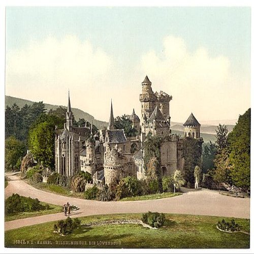 HistoricalFindings Photo: Lower Castle,Wilhelmshohe,Cassel,Kassel,Hesse,Germany