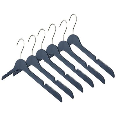 All Hung Up Hangers Elegant Plastic Hangers, Clothes Hangers, Thin Plastic Hangers, Color Plastic Hangers, Clothes Hangers Plastic, Blouse Hangers (Navy Blue, 36pk)