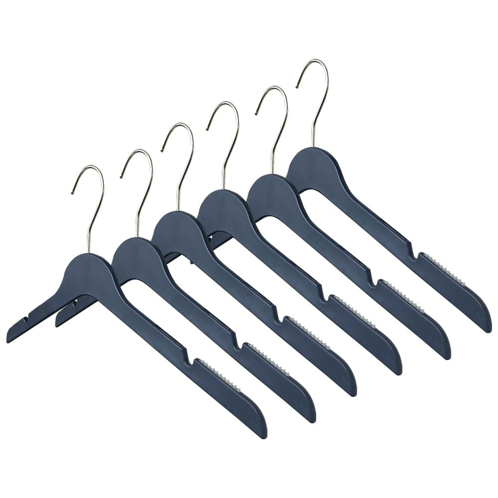 All Hung Up Hangers Elegant Plastic Hangers, Clothes Hangers, Thin Plastic Hangers, Color Plastic Hangers, Clothes Hangers Plastic, Blouse Hangers (Navy Blue, 36pk)