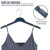 All Hung Up Hangers Elegant Plastic Hangers, Clothes Hangers, Thin Plastic Hangers, Color Plastic Hangers, Clothes Hangers Plastic, Blouse Hangers (Navy Blue, 36pk) view 2