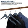 All Hung Up Hangers Elegant Plastic Hangers, Clothes Hangers, Thin Plastic Hangers, Color Plastic Hangers, Clothes Hangers Plastic, Blouse Hangers (Navy Blue, 36pk) view 4