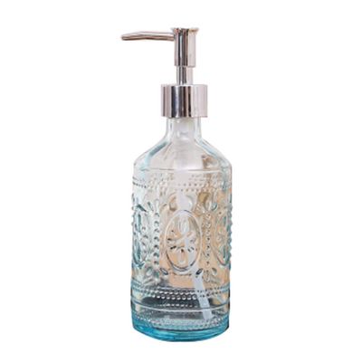Soap Dispenser HFDIG Soap Bottle Glass | Shampoo Shower Gel Bottle Bottle 300ml | Gray, Transparent, Blue