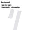 5 Pack 12"+15" Wreath Hanger for Front Door - Large Wreath Metal Hook for Christmas Wreath Over The Door Hanger 2 x 15" and 3 x 12" - White view 3