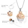 Oinsi Cupcake Stainless Steel Cremation Containers Jewelry For Memorial Ashes Necklace +Filling Kits (Customize) view 2